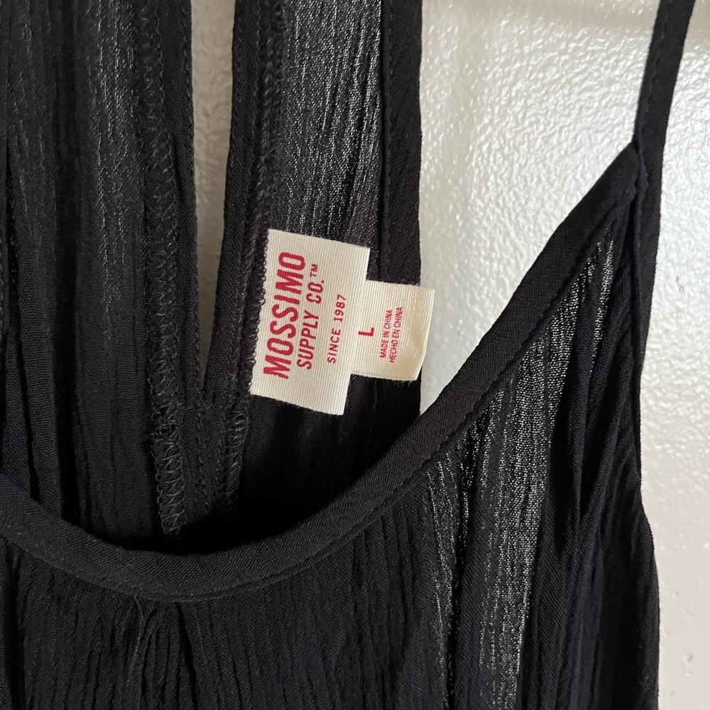 Mossimo Supply Co. Black Textured tunic top - Picture 3 of 4